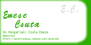 emese csuta business card